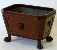 Lot 557 - Regency mahogany wine cooler c1820.
