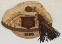 Lot 37 - 1890 Lancashire Rugby Union Cap