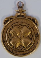 Lot 39 - 22ct gold medal inscribed The Northern Counties