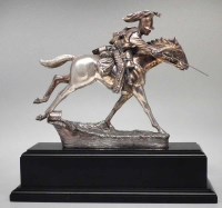 Lot 50 - White metal mounted Kings Dragoon Guard cavalry trooper