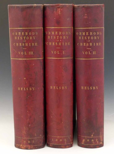 Lot 60 - Ormerod, G., The History of the County Palantine and City of Chester, 1882