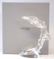 Lot 83 - Lalique tall acrobats nude arms up.
