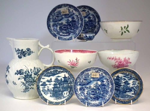 Lot 100 - Collection of Worcester porcelain circa 1770, to