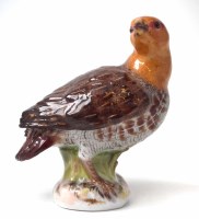 Lot 140 - Meissen model of a Partridge
