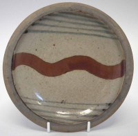 Lot 176 - St Ives studio pottery dish attributed to Bernard