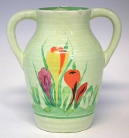 Lot 220 - Clarice Cliff Springtime vase.