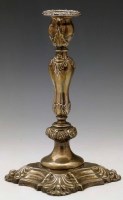 Lot 260 - Silver candlestick.