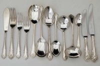 Lot 267 - Sixty silver and filled silver handled pieces of