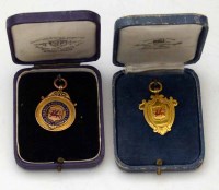 Lot 327 - Gold medal and one other.