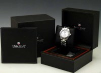 Lot 370 - TAG Heuer AquaRacer 300m quartz stainless wristwatch