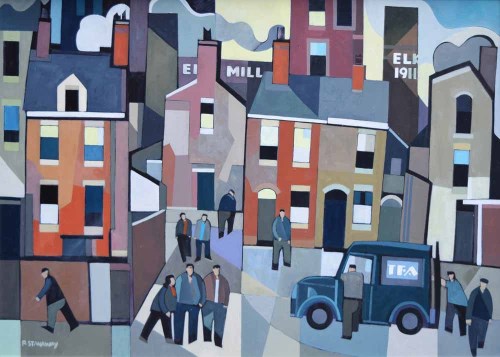 Lot 439 - Peter Stanaway, The Elk Mill, Royton, acrylic.