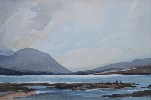 Lot 498 - Aubrey R. Phillips, Bright Interval, Ballachulish, watercolour.