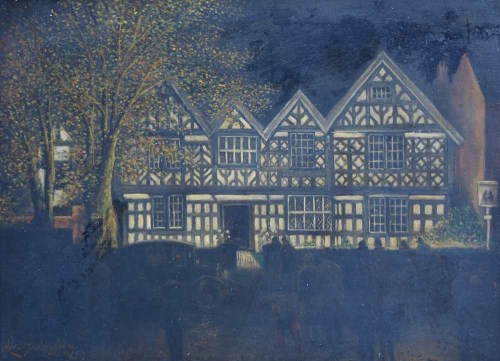 Lot 511 - Herbert St. John Jones, The Illumination of Churche's Mansion, oil.