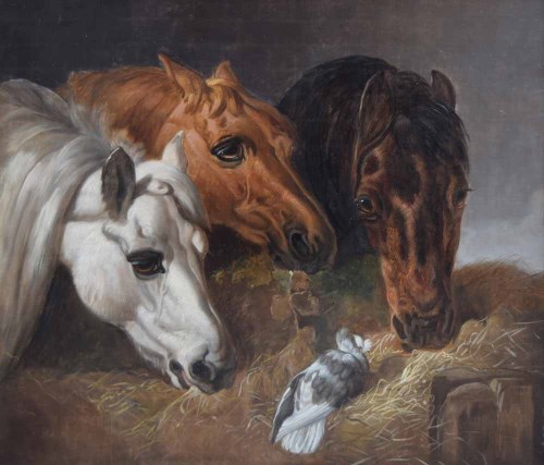 Lot 515 - Walter Harrowing, The Frugal Meal, oil.