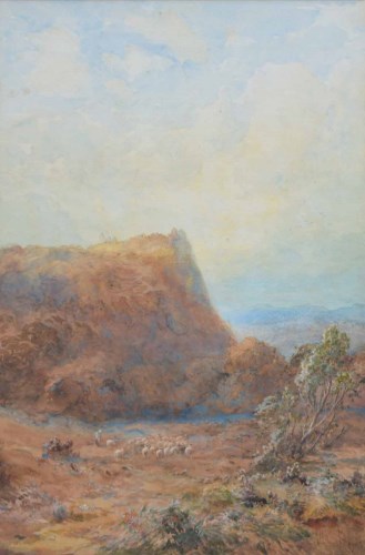 Lot 534 - Albert Pollitt, Beeston Castle, watercolour.