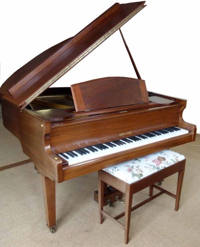 Lot 591 - Karl Lange baby grand piano.