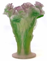 Lot 49 - Daum vase with box.