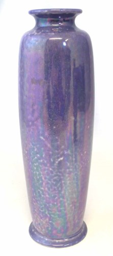 Lot 93 - Ruskin purple glaze vase.