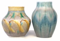 Lot 95 - Two Royal Lancastrian vases.