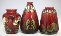 Lot 102 - Three Minton secessionist vases.