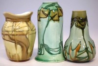 Lot 103 - Three Minton secessionist vases.