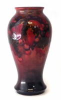 Lot 108 - Moorcroft flambe vase.