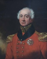 Lot 381 - English School, 19th century, Portrait of a British Army Officer, oil on canvas.