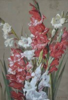 Lot 396 - F.A. Rhead, Floral still life, watercolour.