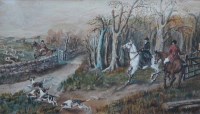 Lot 400 - George Rowlandson, Hunting scene, watercolour.