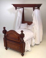 Lot 20 - Victorian doll's bed.