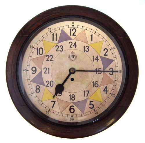 Lot 38 - RAF sector clock.
