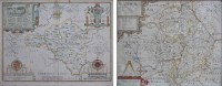Lot 41 - Radnorshire. Speed (John), map and Christopher Saxton and William Kip, Warwici map (2).