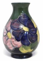 Lot 101 - Moorcroft vase, decorated with clematis patter