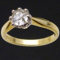 Lot 191 - Old cut single stone diamond ring