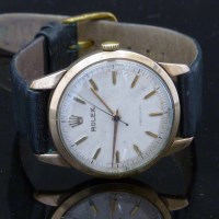 Lot 254 - Rolex precision gold wristwatch circa. 1954 on