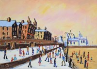Lot 277 - Peter Chippendale, The Promenade, acrylic.