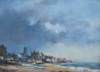 Lot 368 - Norman Smith, Clearing Storm, Suffolk, pastel.
