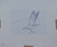 Lot 383 - Tracey Emin, About to Fly, signed etching.