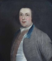 Lot 399 - English School, early 19th century, Portrait of a gentleman, oil on canvas.