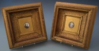 Lot 440 - Pair of gilt framed miniatures (2).