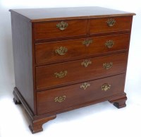 Lot 488 - George III mahogany chest of drawers