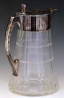 Lot 17 - Cut glass water jug.