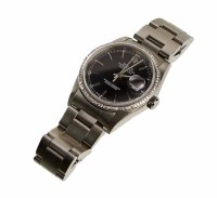 Lot 283 - Rolex Oyster Perpetual datejust steel bracelet watch