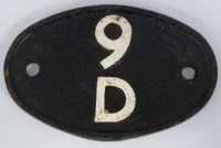 Lot 33 - Oval cast iron 'Newton Heath' engine shed sign, 9D, 18cm x 12cm.