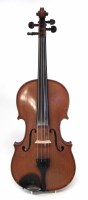 Lot 52 - Violin by Ch. J.B. Collin Mezin, with two piece