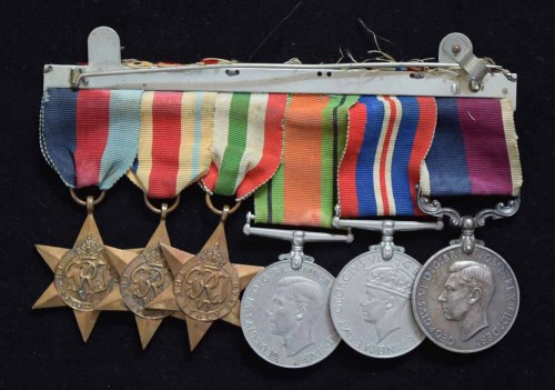 Lot 54 - A World War II Royal Air Force group of six medals awarded to W/O. V.H.THORP (513754) R.A.F.