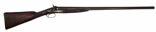 Lot 59 - Burrows Preston Percussion shotgun sold in aid of Christies NHS Foundation Trust.