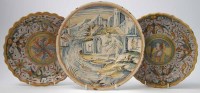 Lot 103 - Pair of Majolica dishes and one other