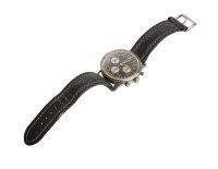 Lot 284 - Gen't vintage circa 1960's Breitling Navitimer chronograph steel watch on leather strap