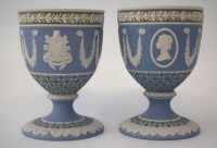 Lot 159 - Two Wedgwood diced goblets